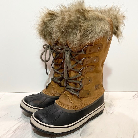 New Sorel Joan Of Arctic Camel Brown 